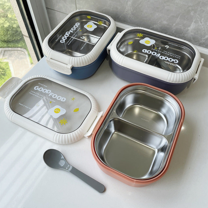Dual-Section Leak-Proof Lunch Box