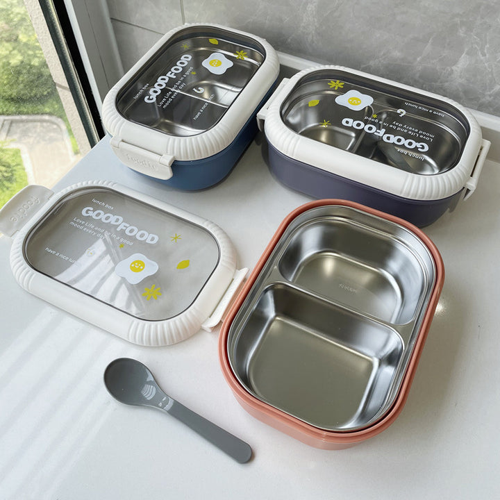 Dual-Section Leak-Proof Lunch Box