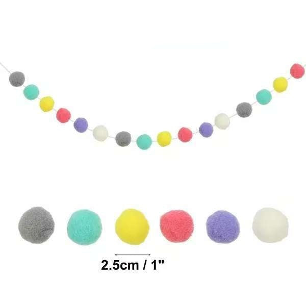 Decorative Fabric Pom Pom Garland Kalsten