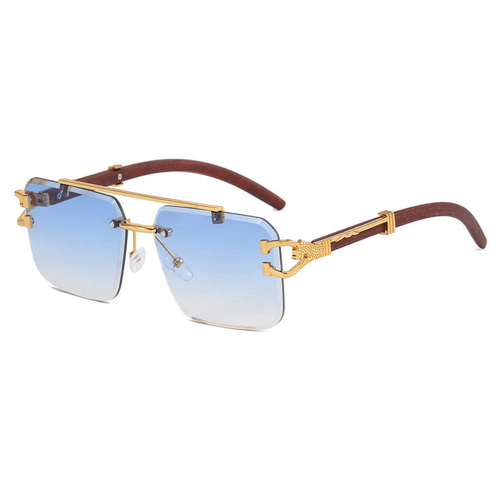 Women's fashionable glasses with innovative frame and luxurious wood detail Kalsten