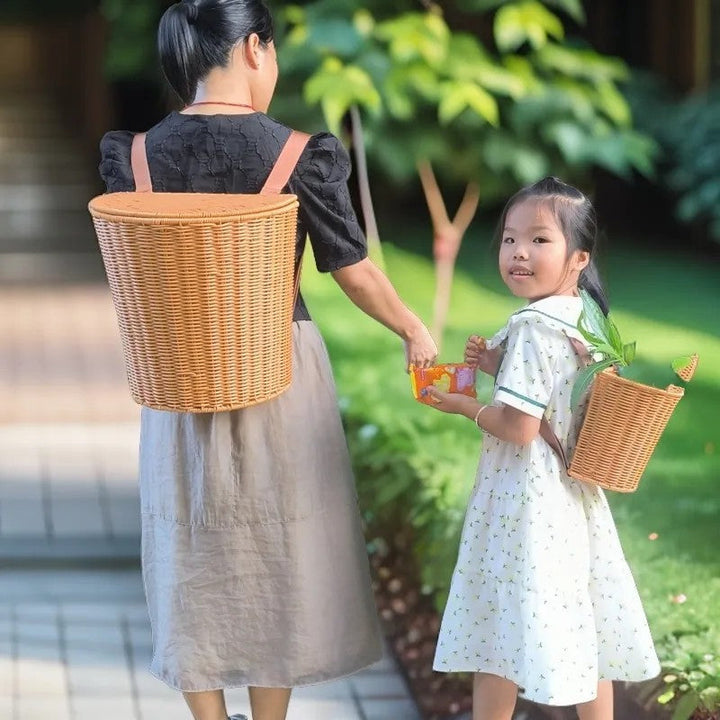 Handcrafted Woven Storage Basket with Dual Handles Kalsten