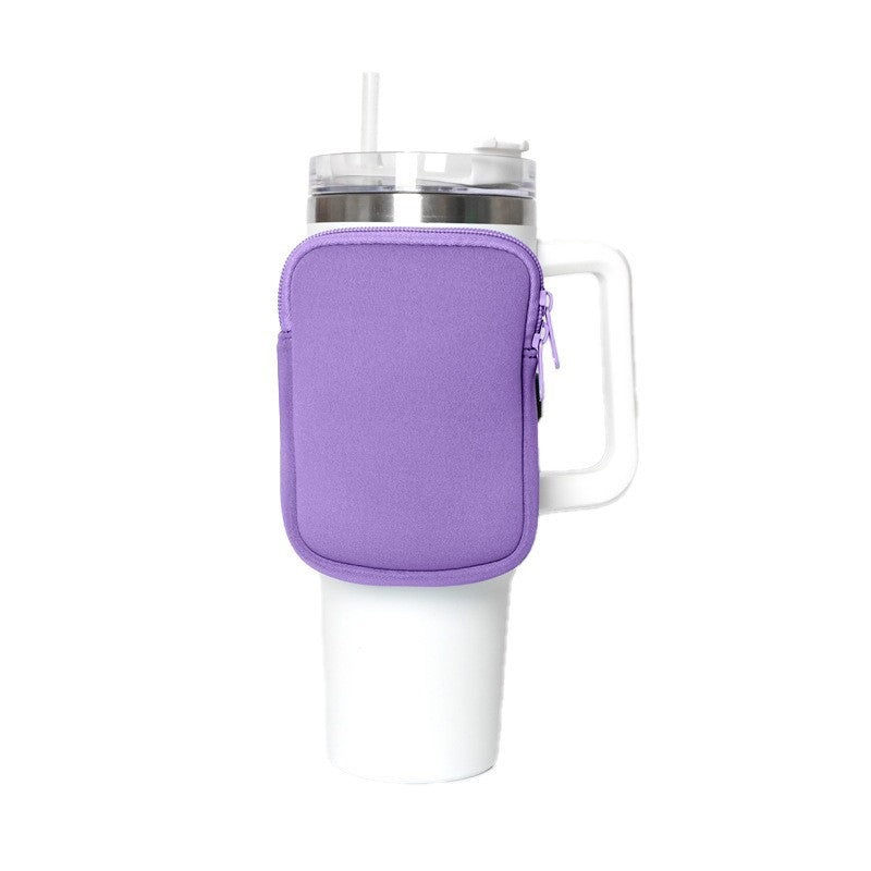 Unisex cup holder with practical pocket Kalsten