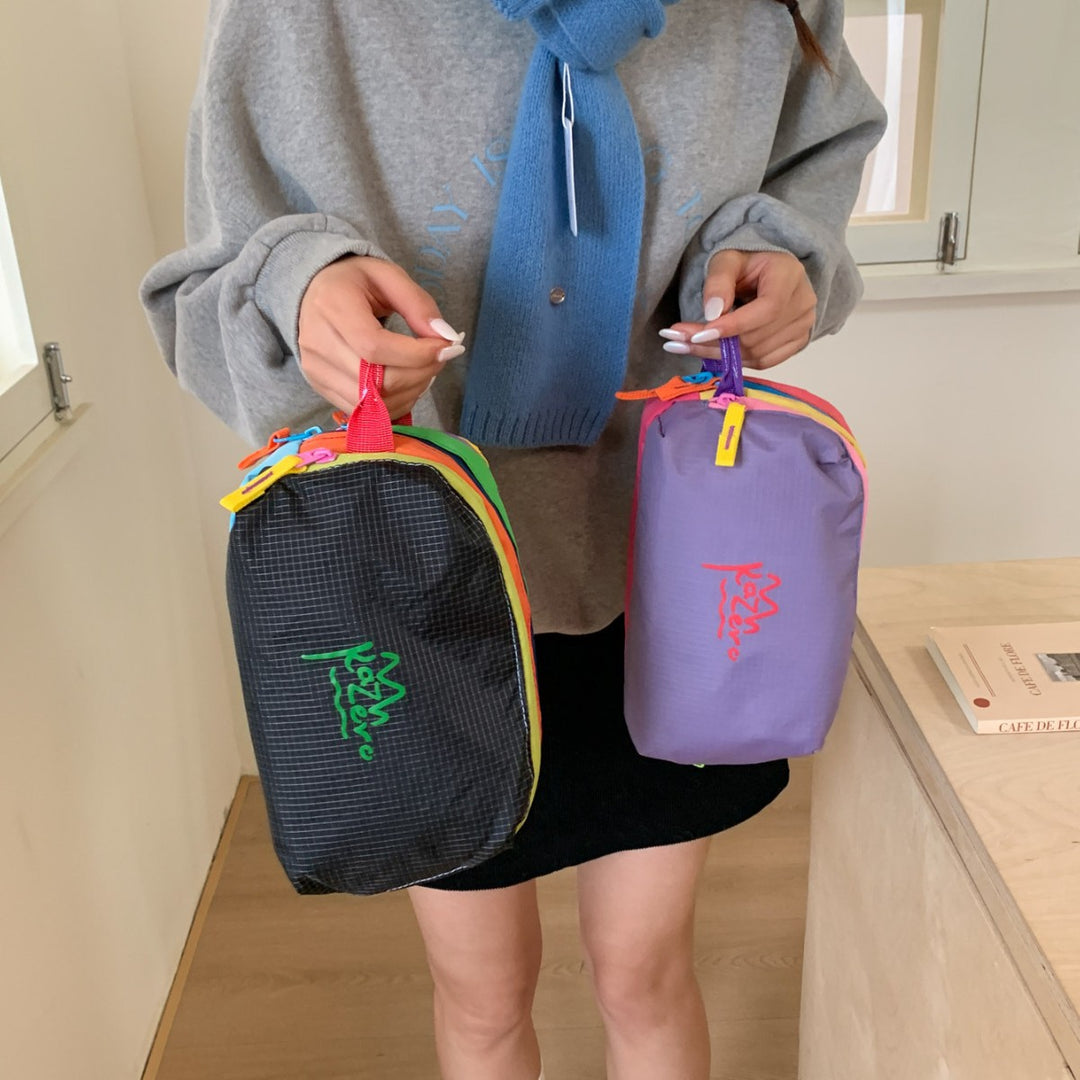 Multi-Zipper Cosmetic Bag Kalsten