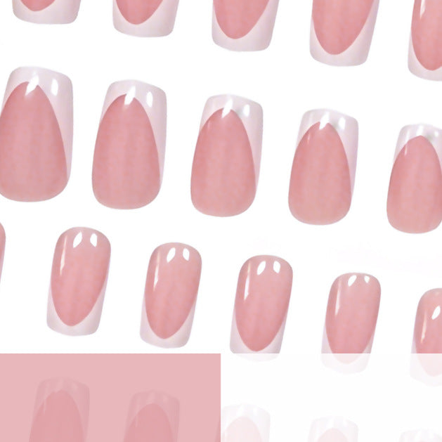 Classic French Tip Press-On Nail Set Kalsten