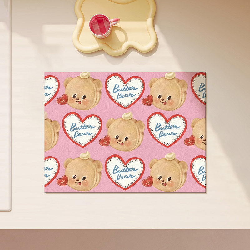 Cute Bear-Themed Kitchen Mat