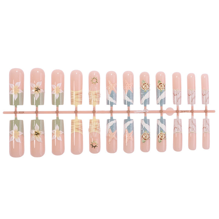 Creative Themed Press-On Nail Art Set kalsten
