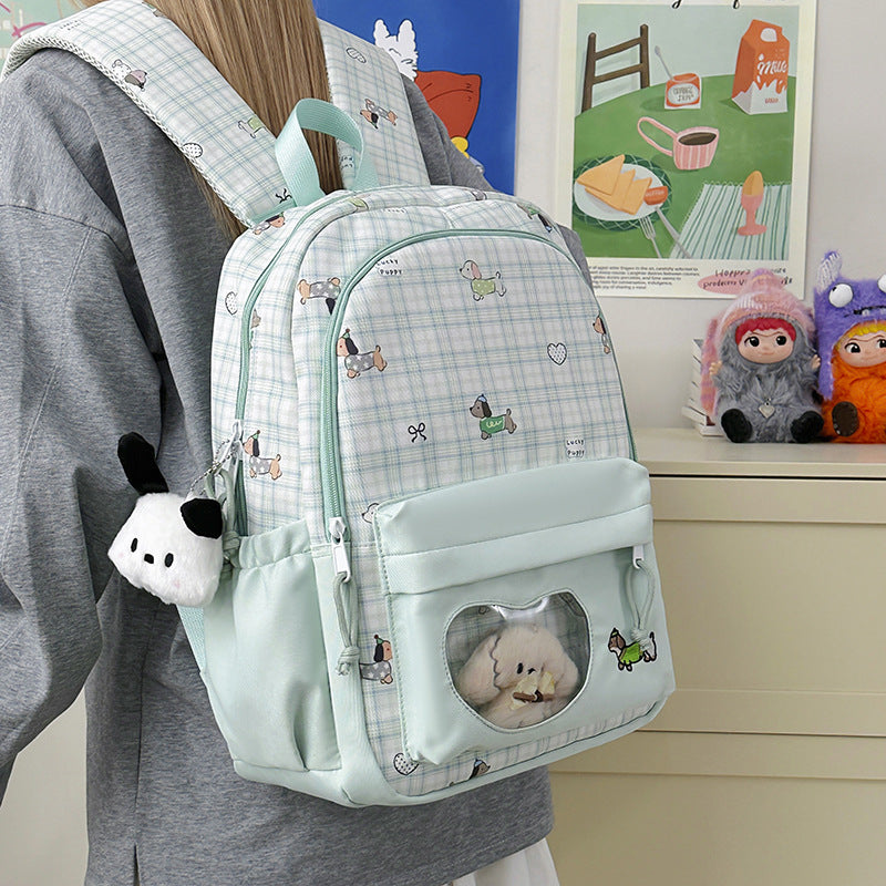 Backpack with Creative Music and Animal Motif Kalsten