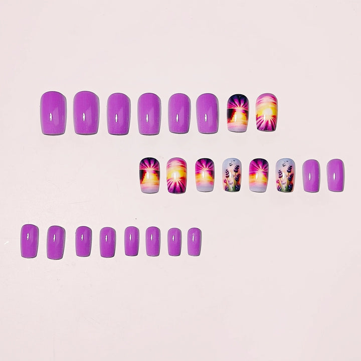 Artistic Landscape Nail Art