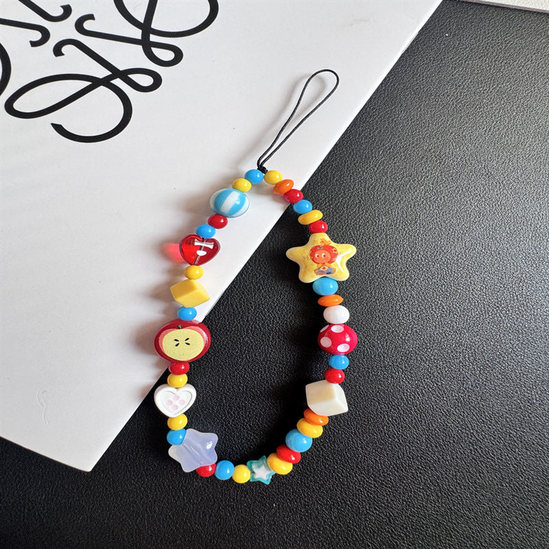 Funky Beaded Charm Lanyard Kalsten