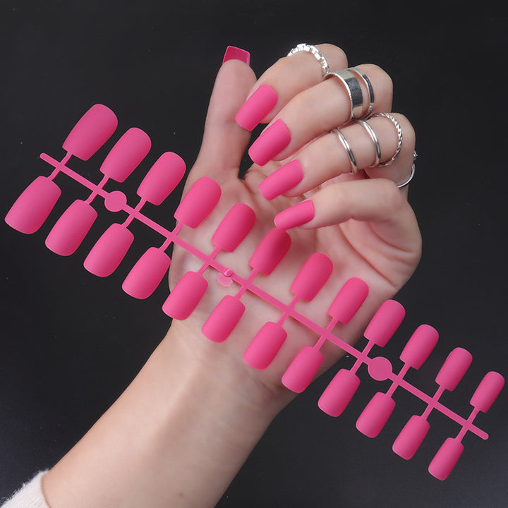 Matte Finish Long Stiletto Press-On Nails Kalsten