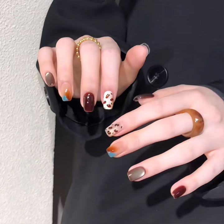 Elegant French Tip Press-On Nail Set Kalsten
