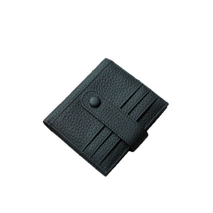 RFID-Blocking Compact Leather Wallet