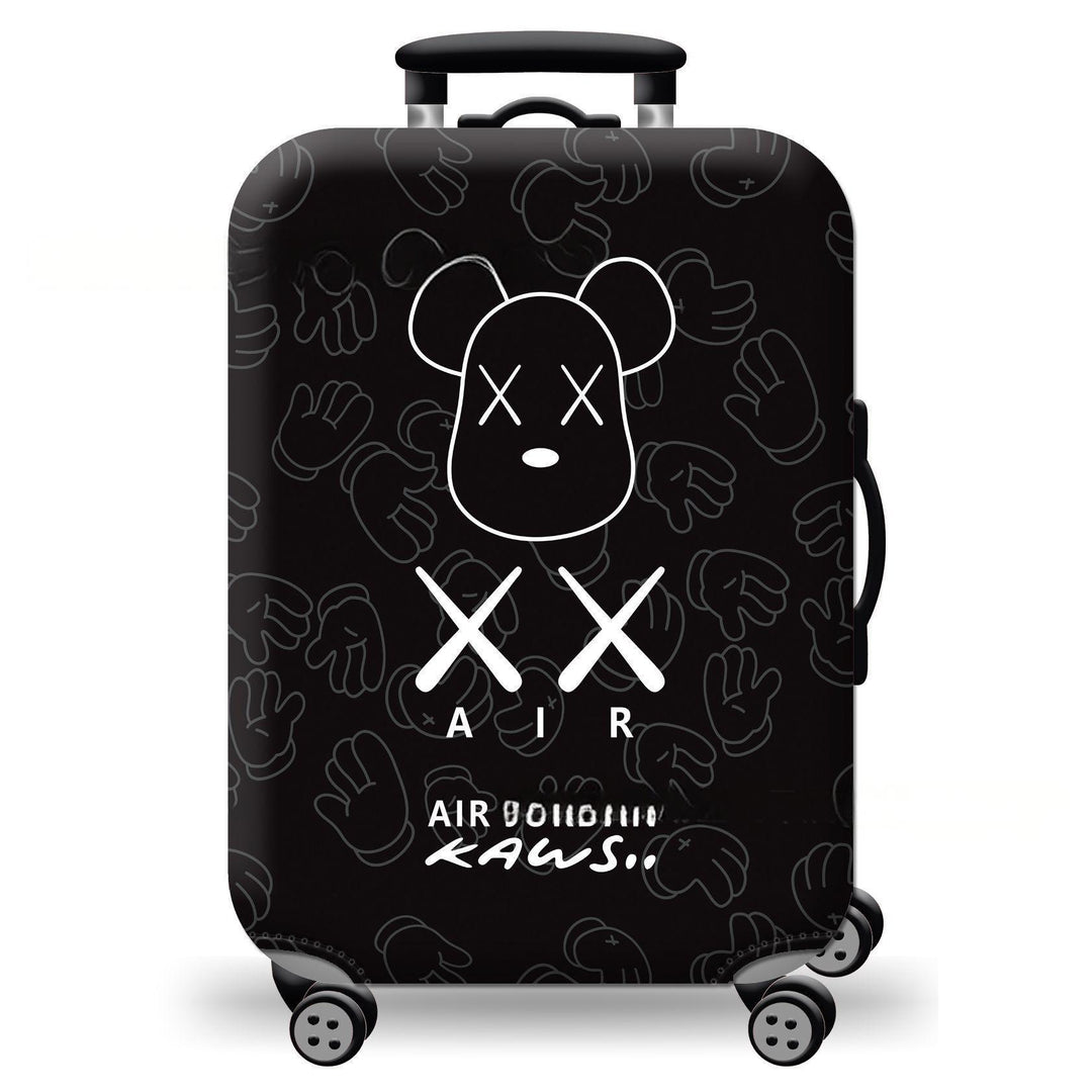 Unisex hard-shell suitcase with playful cat design Kalsten