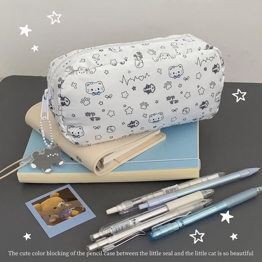 Cute Illustrated Storage Pouch