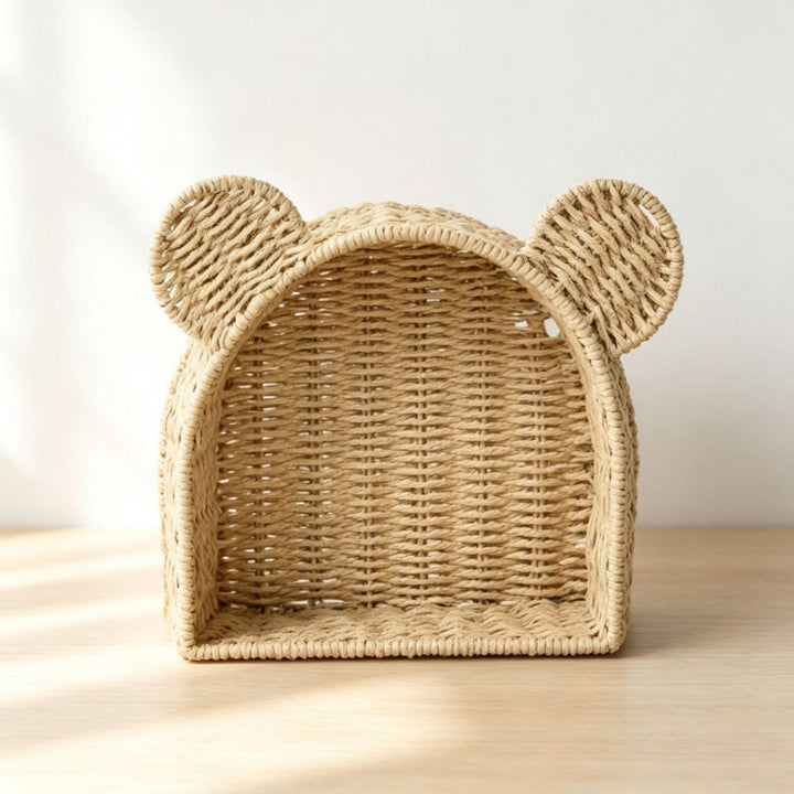 Playful storage basket with ears Kalsten