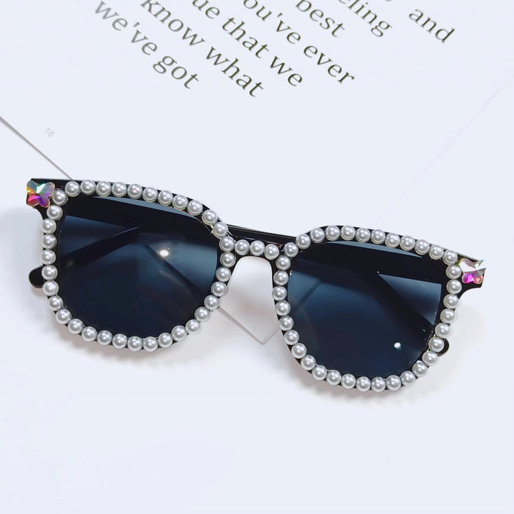 Ladies Glamorous Sunglasses with Pearl Frame Kalsten