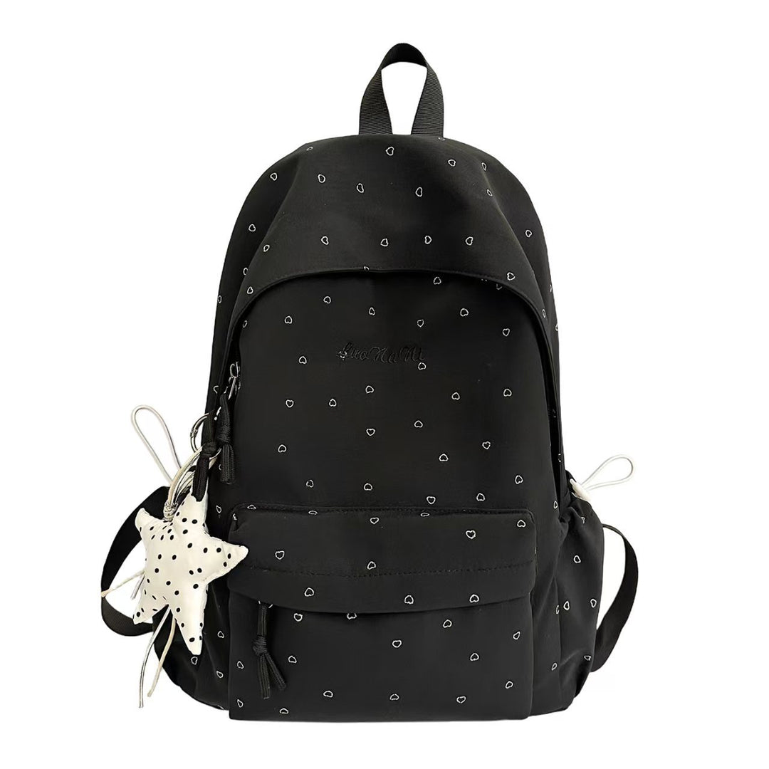 Backpack with Unique Heart Applications and Practical Structure Kalsten