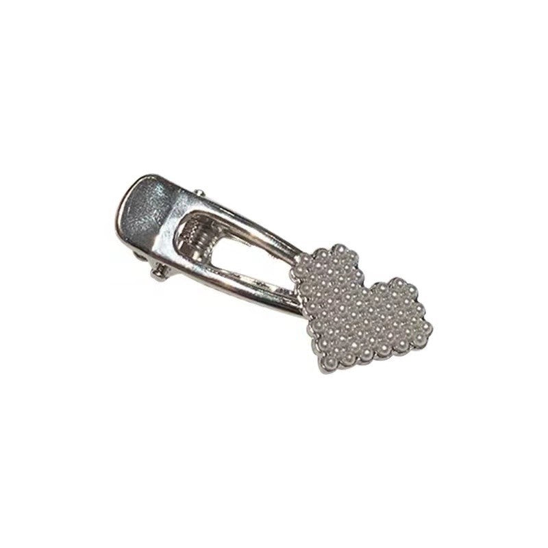 Heart-Shaped Rhinestone Hair Clip Kalsten