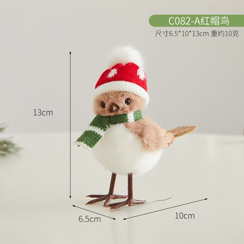 Decorative Winter Bird Figurine