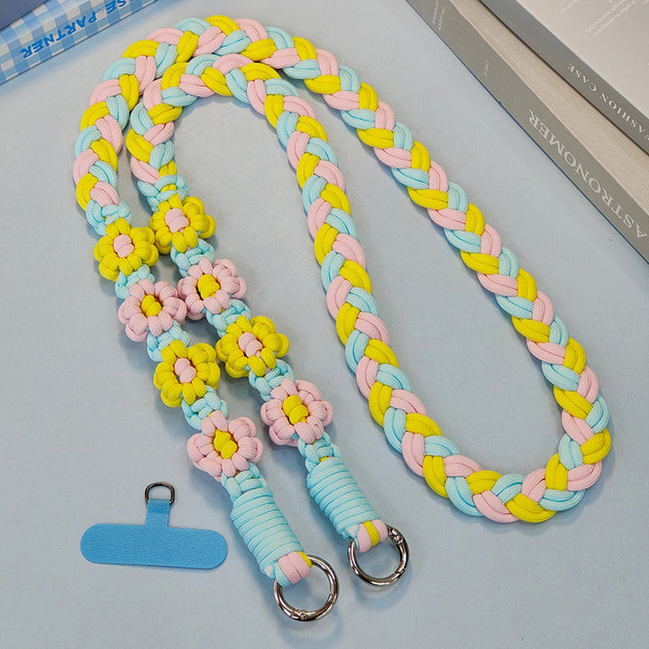 Creative Floral Design Braided Utility Leash Kalsten