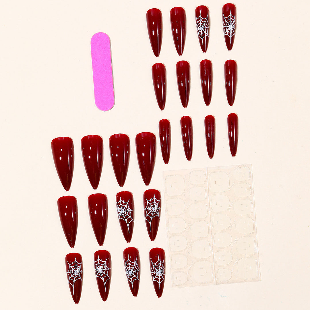 Halloween-Themed Stiletto Nail Art Extensions Kalsten