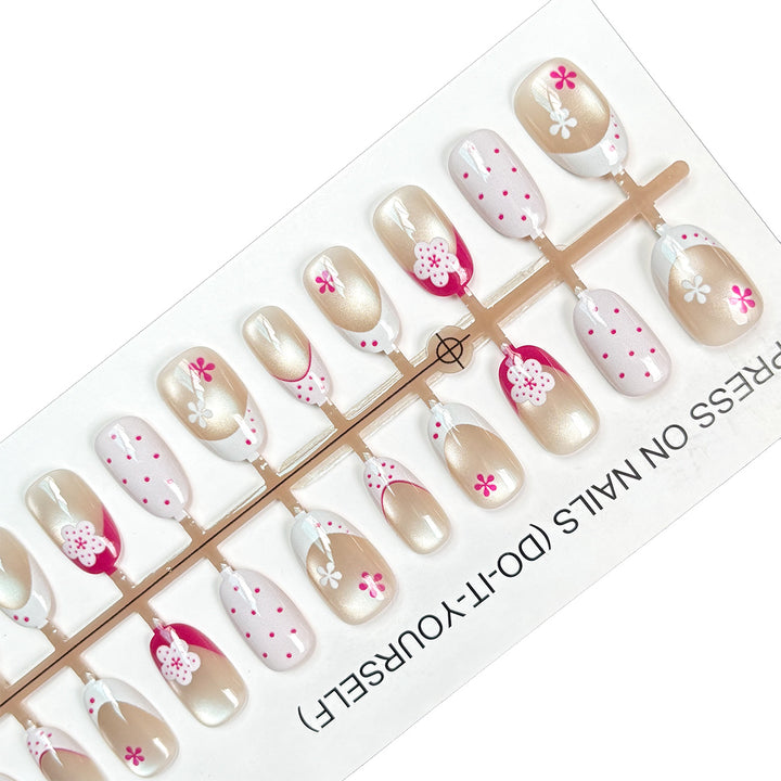 Floral Design Press-On Nail Set Kalsten
