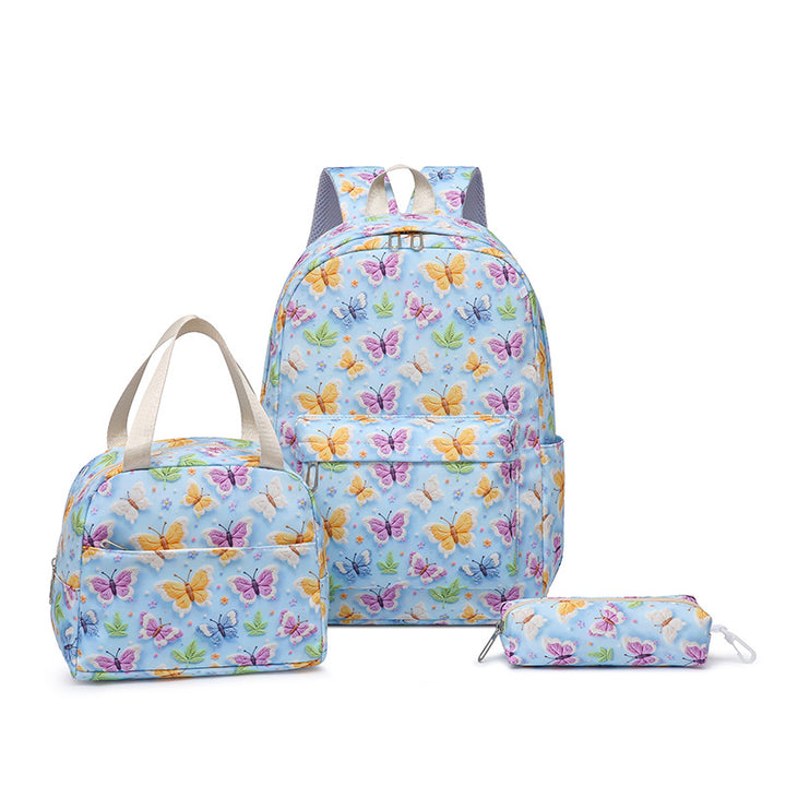 Set consisting of backpack, lunch bag and pencil case Kalsten