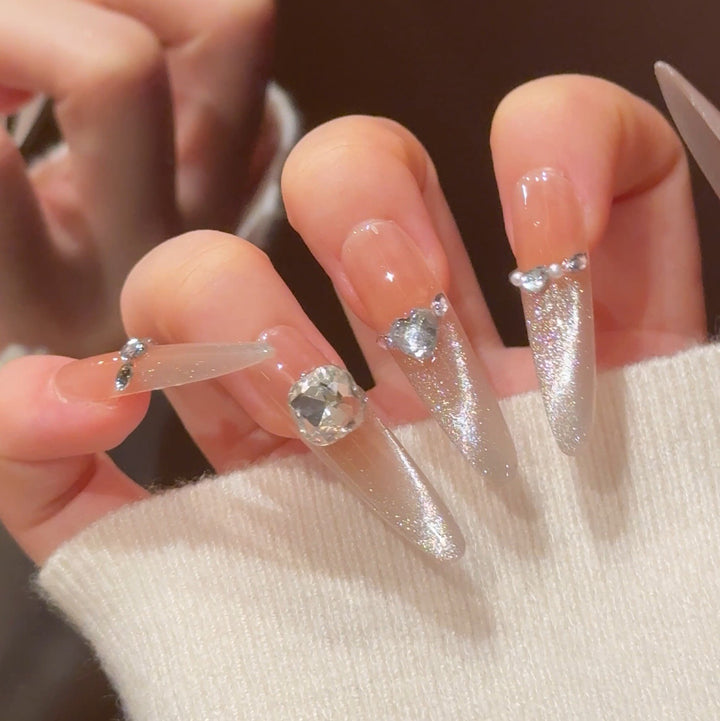 Glamorous Decorative Press-On Nail Extensions Kalsten