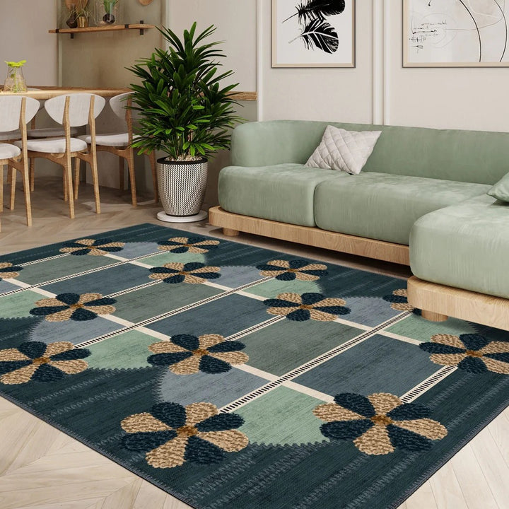 Botanical Pattern Area Rug