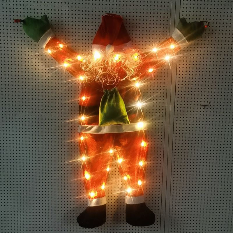 Decorative Santa Claus door decoration with lights