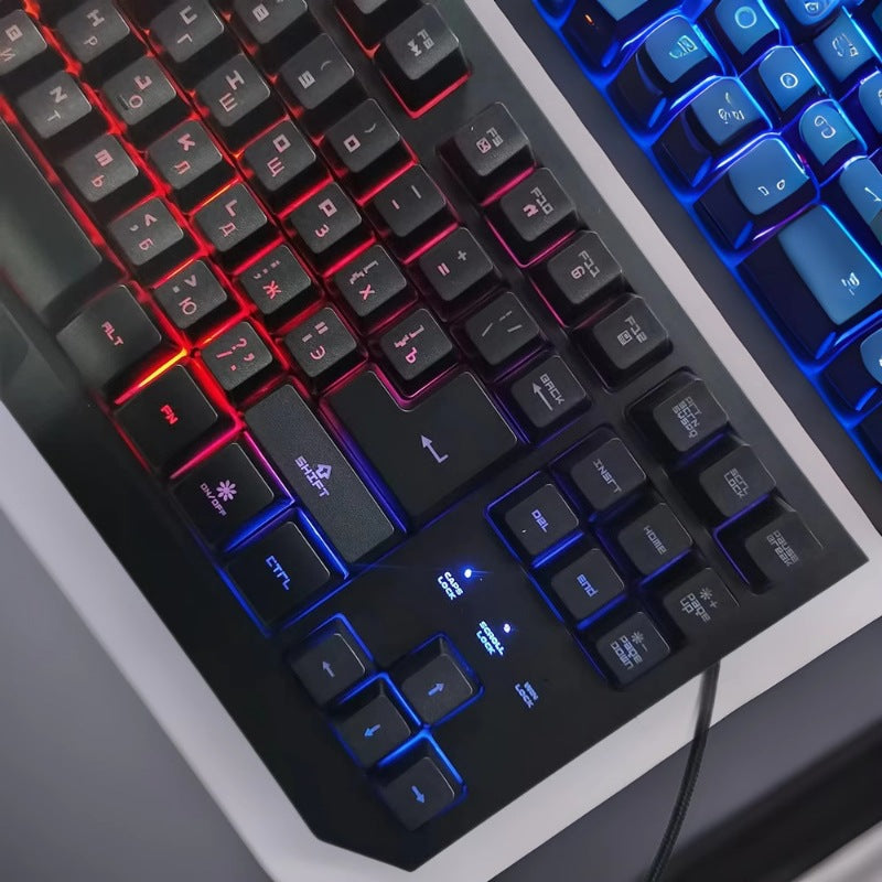 Gaming keyboard with ergonomic design and rgb lighting Kalsten