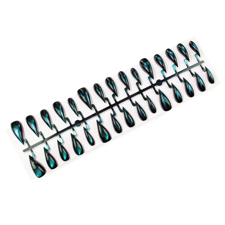 Artistic Stiletto Press-On Nail Set with Glossy Finish Kalsten