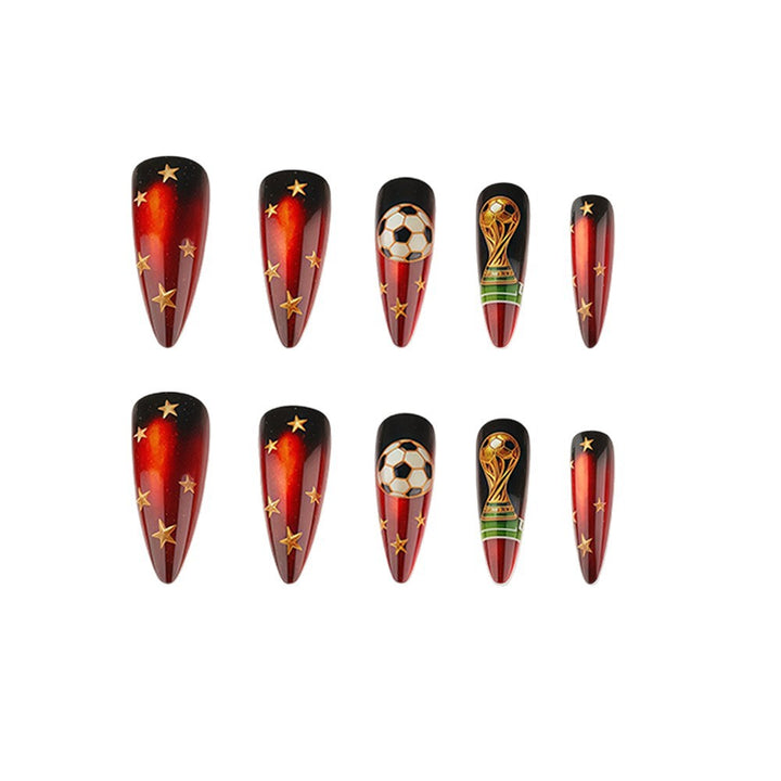Artifical nails in football World Cup design Kalsten
