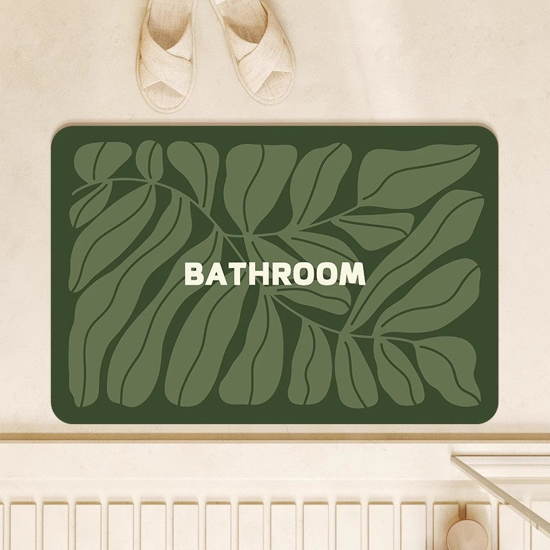 Playful Leaf-Shaped Bath Mat