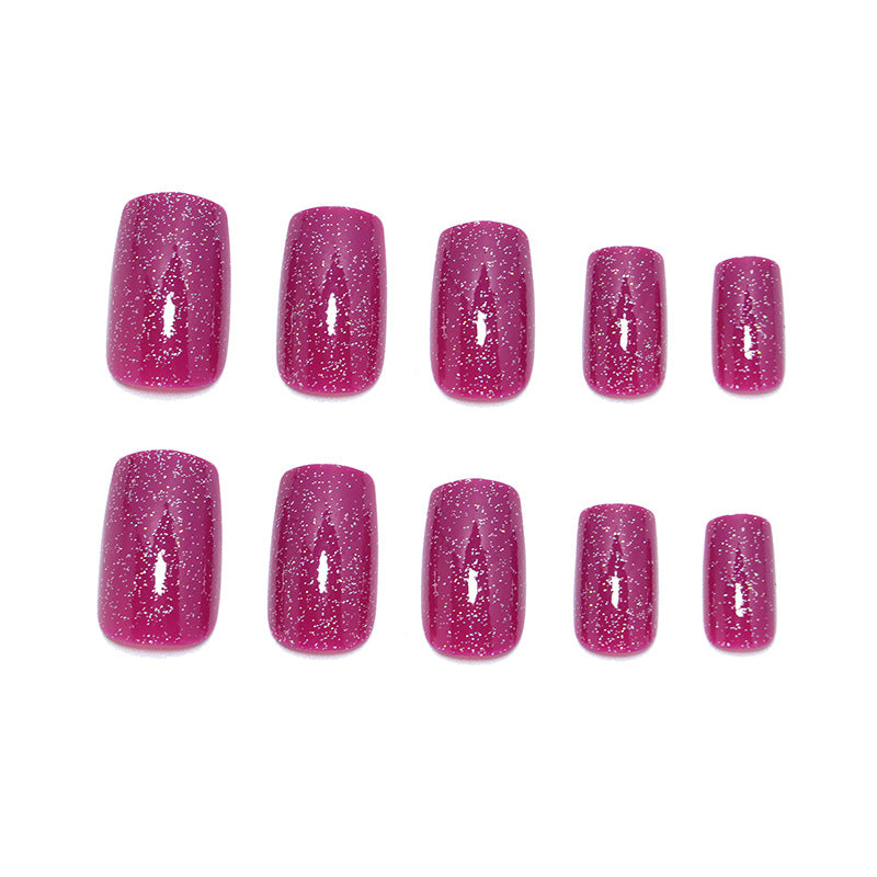 Glamorous Glittery Press-On Nail Set Kalsten
