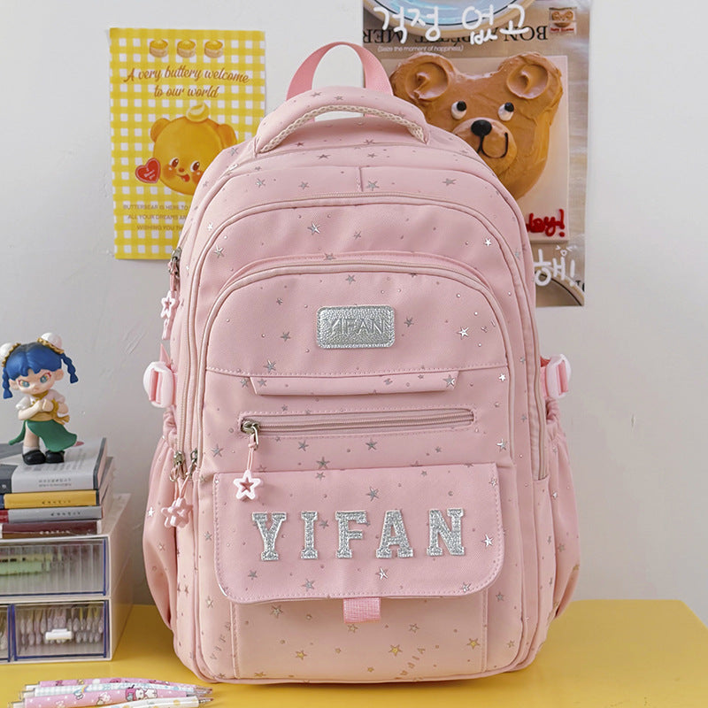Fun Star-Embellished School Backpack Kalsten