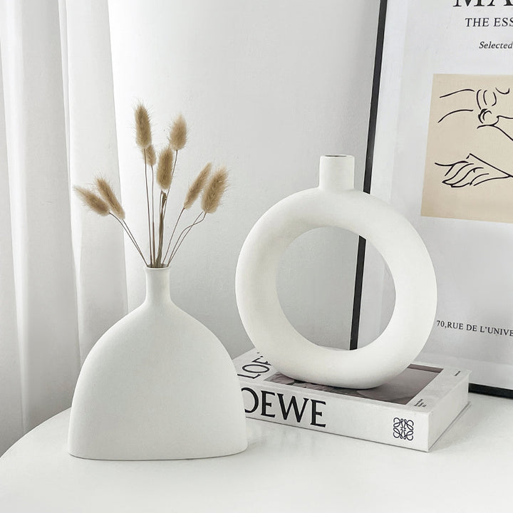 Decorative Ceramic Circle Vase