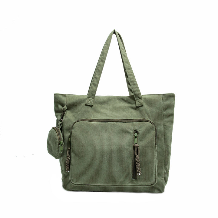 WoSpacious Multi-Pocket Canvas Tote Bag Kalsten