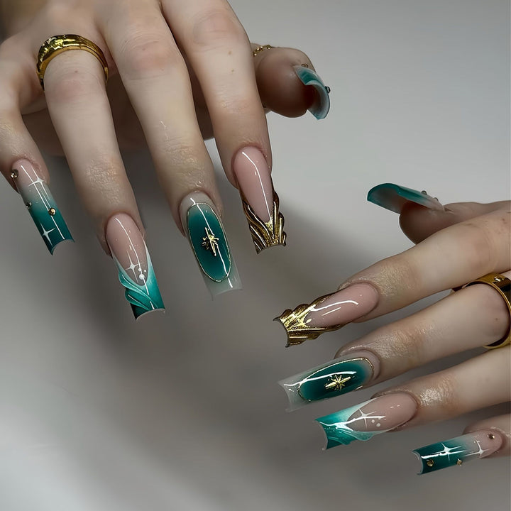 Floral Art Acrylic Nail Set Kalsten