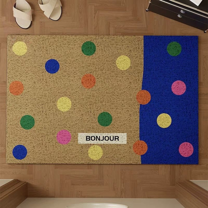 Colorful Polka Dot Doormat Kalsten