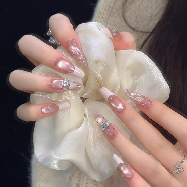 Premium Glittering Press-On Nail Extensions Kalsten