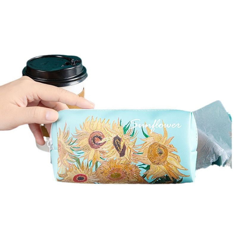 Artistic Floral Print Pencil Case