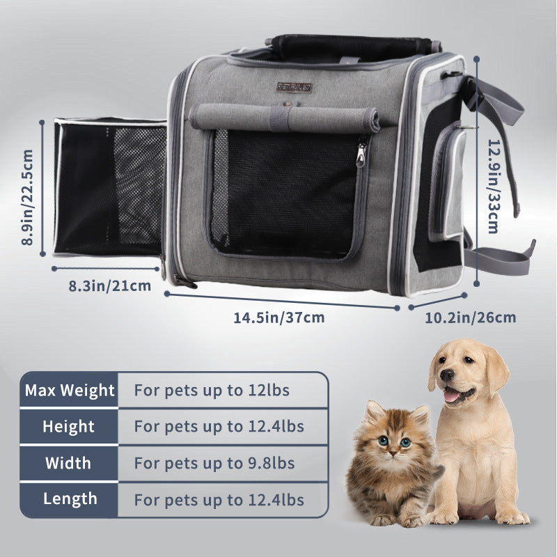 ventilated collapsible pet carrier backpack with reinforced frame Kalsten