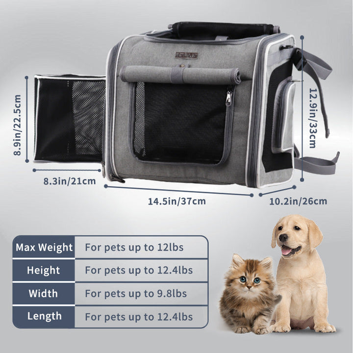 ventilated collapsible pet carrier backpack with reinforced frame Kalsten