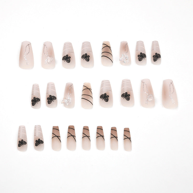 Artful Nail Extensions with Modern Graphics Kalsten