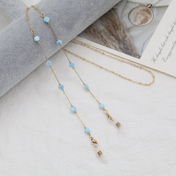 Elegant Gold Chain Necklace with Gemstones Kalsten