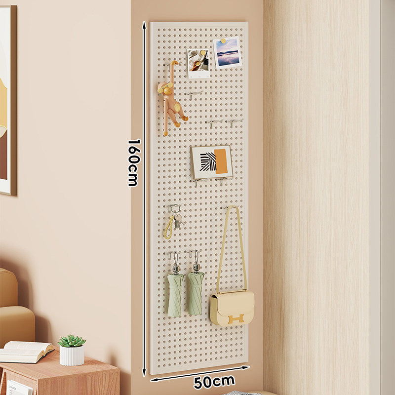 Wall-Mounted Perforated Metal Pegboard Organizer Panel