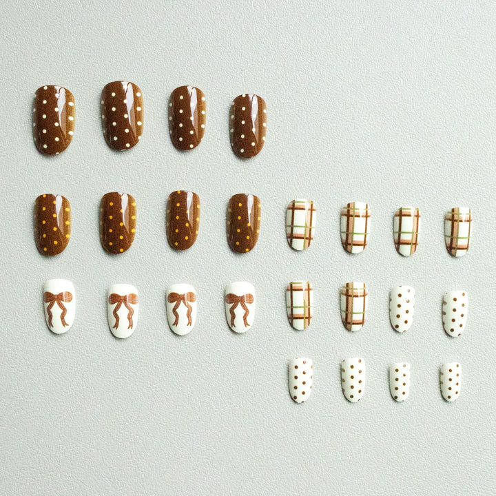 Artistic Nail Art Set with Unique Patterns