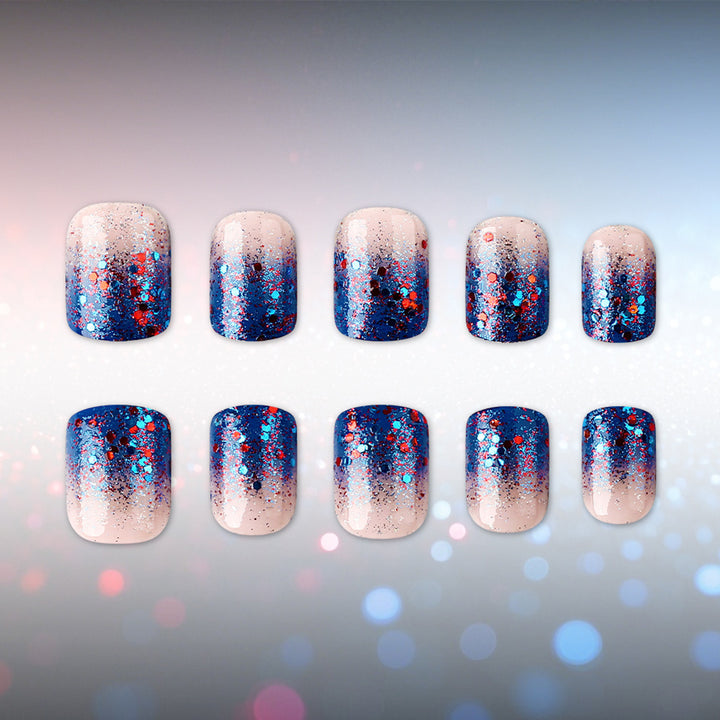 Glitter Gradient Press-On Nail Set Kalsten