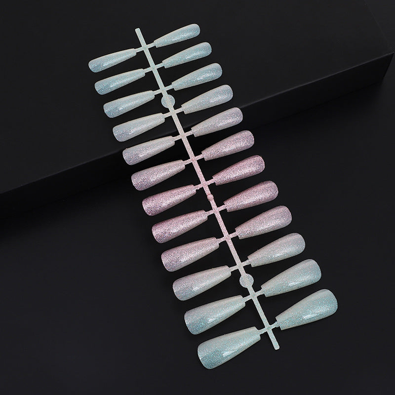 Nail art set with glitter and elegant transitions Kalsten
